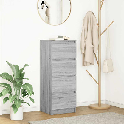 Credenza Grigio Sonoma 37,5x35x99 cm in Legno Multistrato