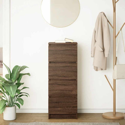 Credenza Rovere Marrone 37,5x35x99 cm in Legno Multistrato