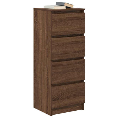 Credenza Rovere Marrone 37,5x35x99 cm in Legno Multistrato