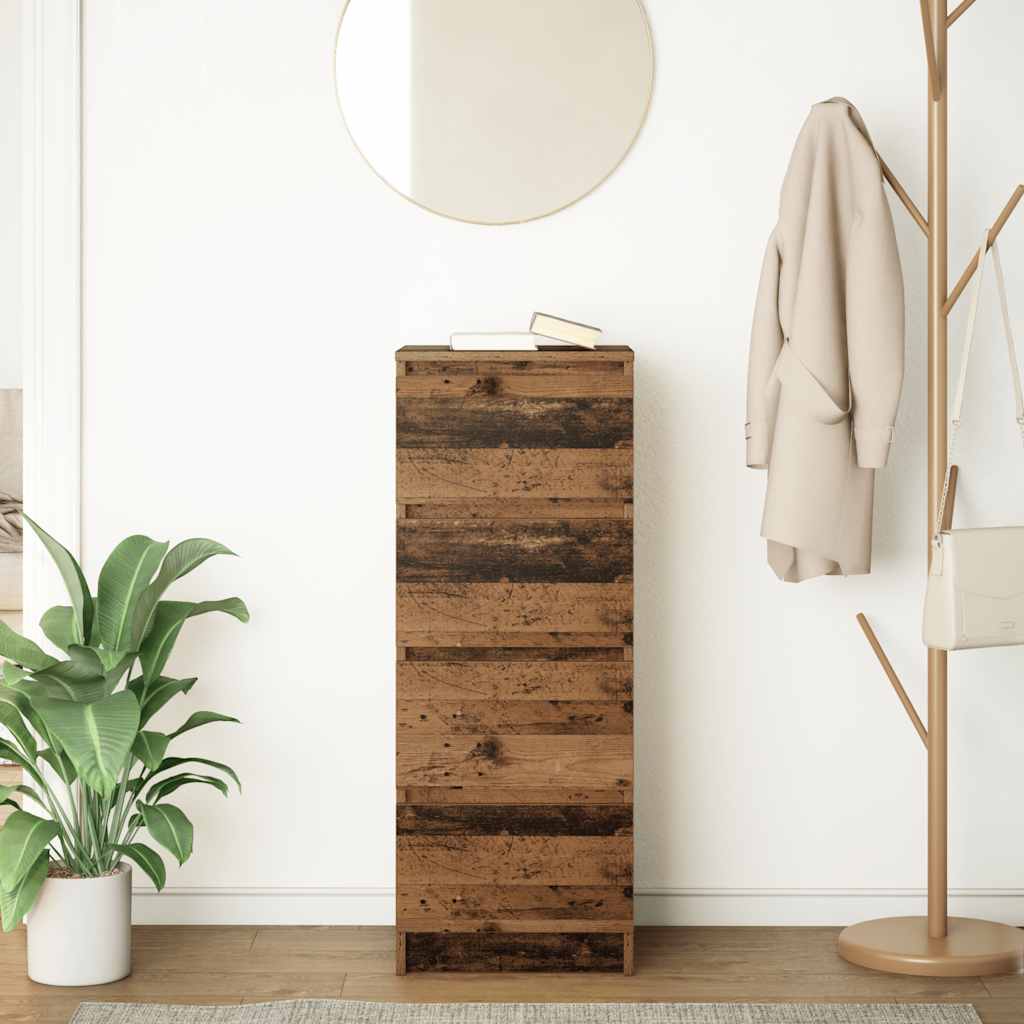 Credenza Legno Antico 37,5x35x99 cm in Legno Multistrato