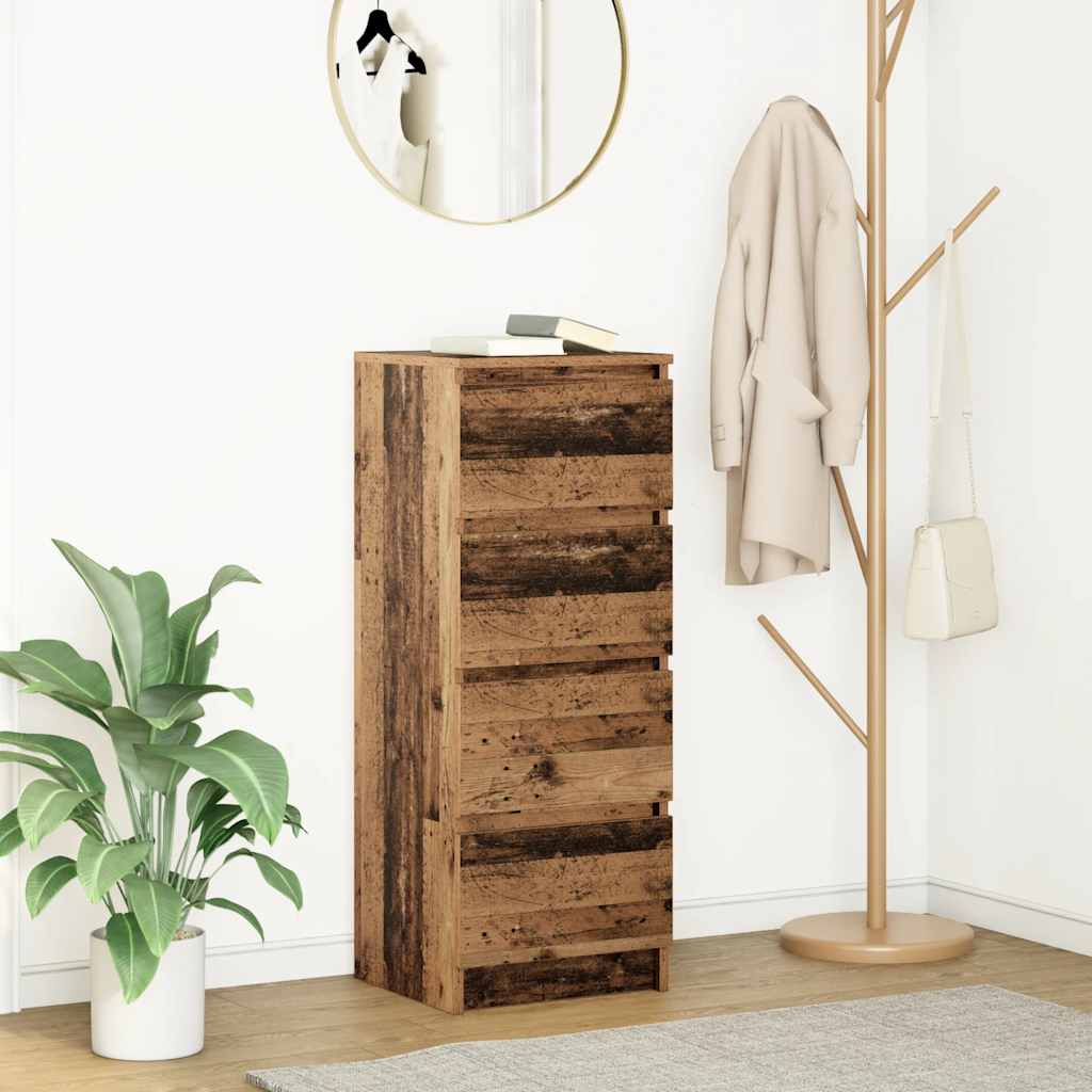 Credenza Legno Antico 37,5x35x99 cm in Legno Multistrato