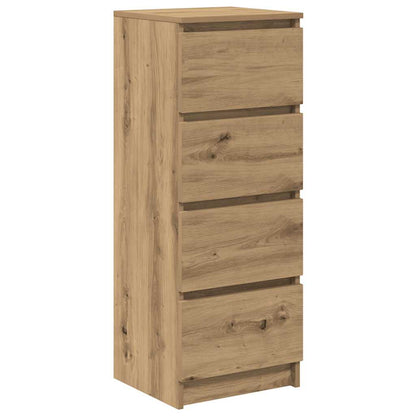 Credenza Rovere Artigianale 37,5x35x99 cm in Legno Multistrato