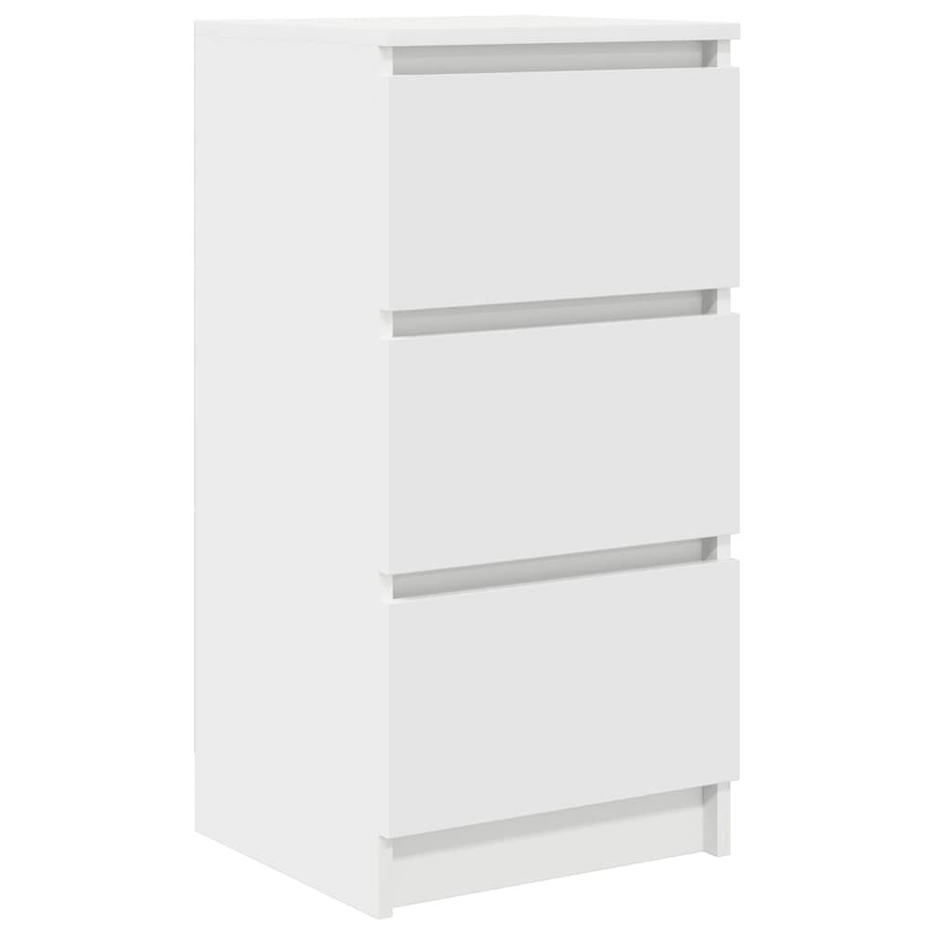 Credenza Bianca 37,5x35x76 cm in Legno Multistrato