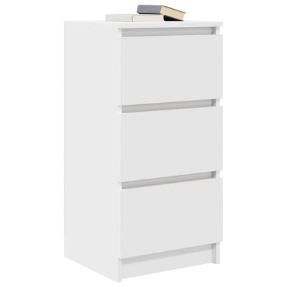 Credenza Bianca 37,5x35x76 cm in Legno Multistrato