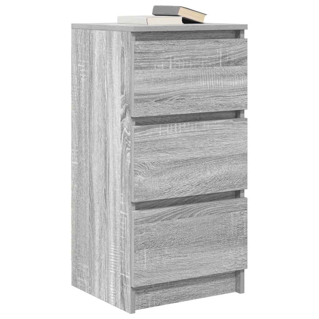 Credenza Grigio Sonoma 37,5x35x76 cm in Legno Multistrato