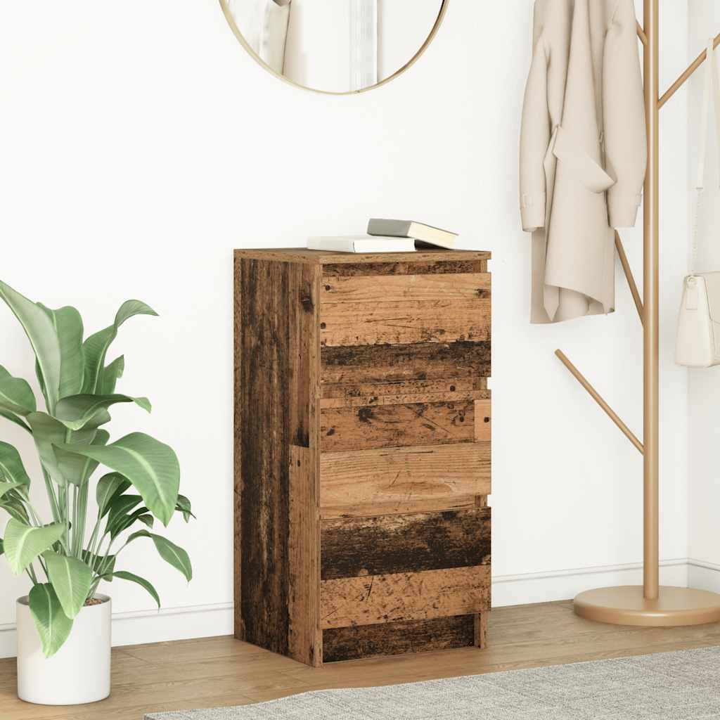 Credenza Legno Antico 37,5x35x76 cm in Legno Multistrato