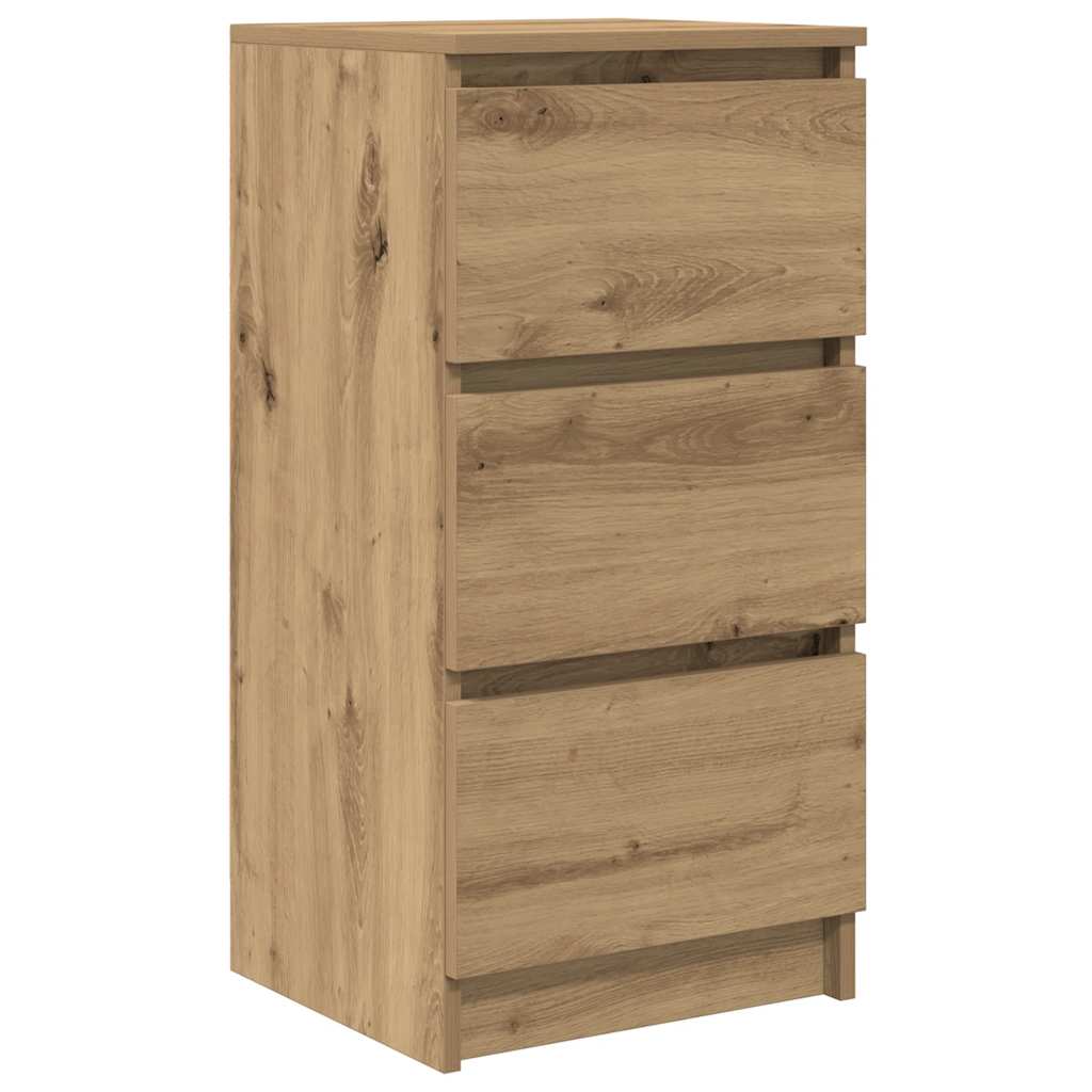 Credenza Rovere Artigianale 37,5x35x76 cm in Legno Multistrato