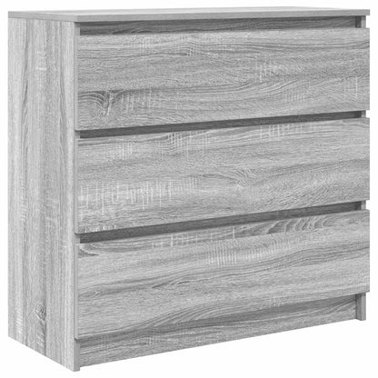 Credenza Grigio Sonoma 80x35x76 cm in Legno Multistrato