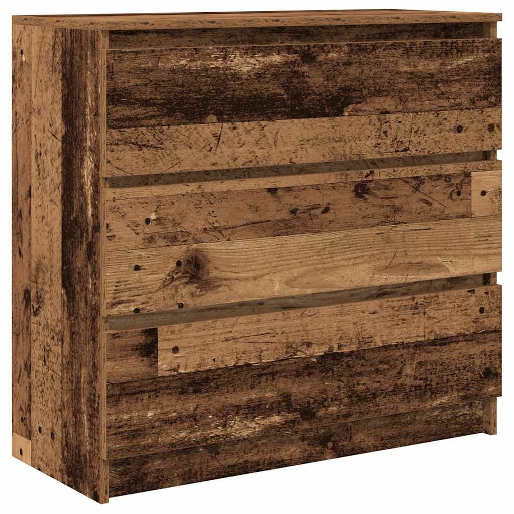 Credenza Legno Antico 80x35x76 cm in Legno Multistrato