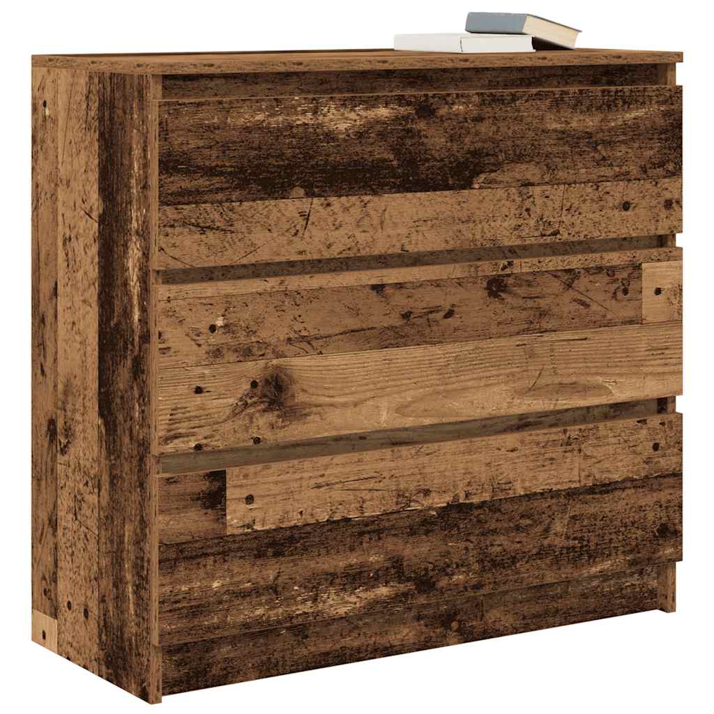 Credenza Legno Antico 80x35x76 cm in Legno Multistrato