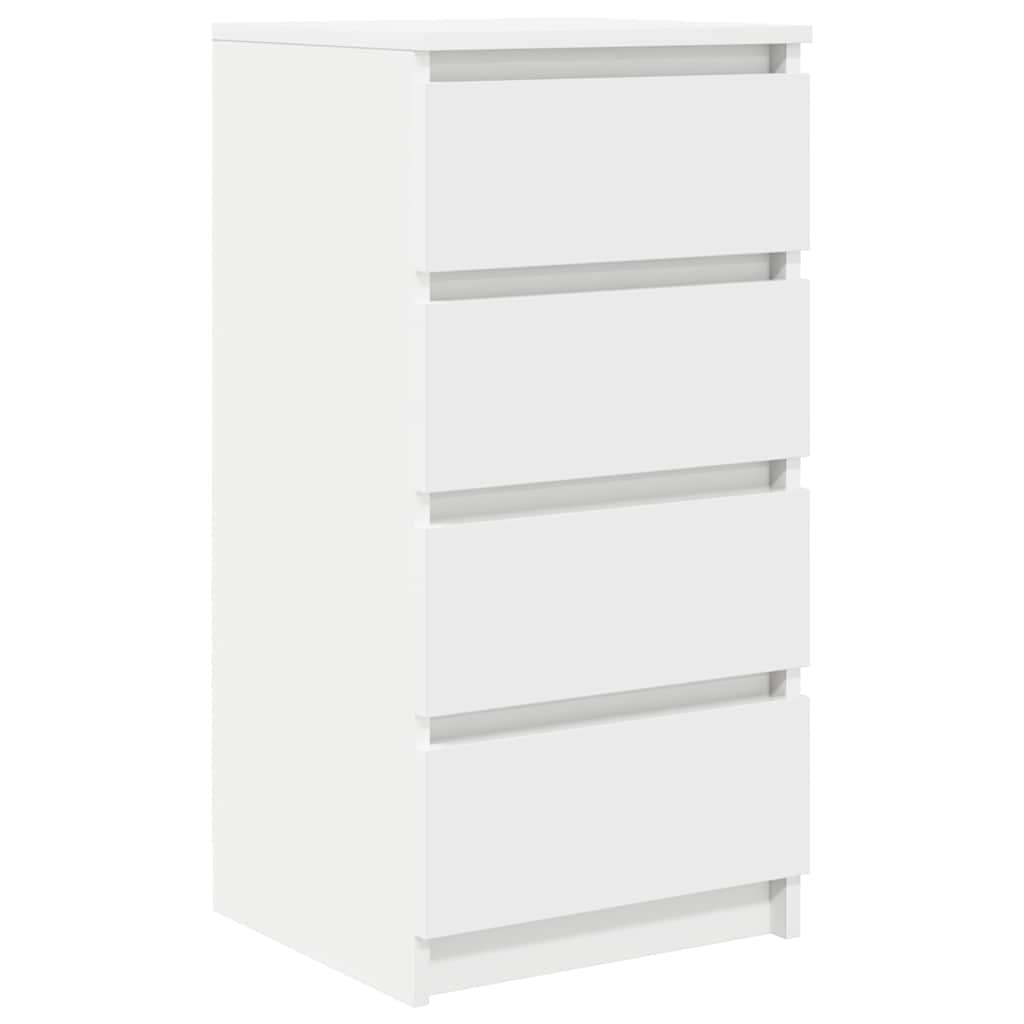 Credenza Bianca 37,5x35x76 cm in Legno Multistrato