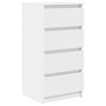 Credenza Bianca 37,5x35x76 cm in Legno Multistrato