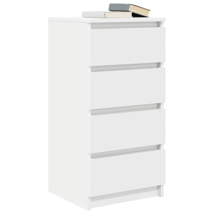 Credenza Bianca 37,5x35x76 cm in Legno Multistrato
