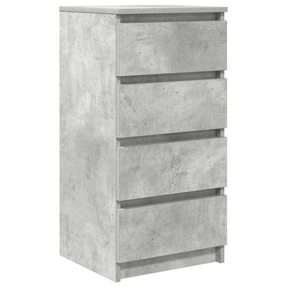 Credenza Grigio Cemento 37,5x35x76 cm in Legno Multistrato