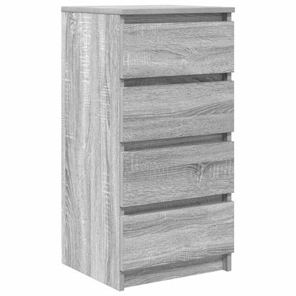 Credenza Grigio Sonoma 37,5x35x76 cm in Legno Multistrato