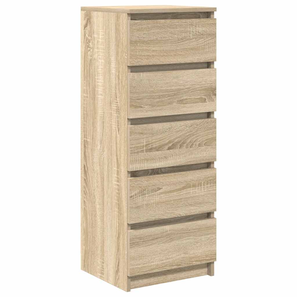 Credenza con Cassetti Rovere Sonoma 37,5x35x99 cm in Truciolato