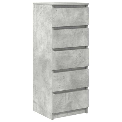 Credenza con Cassetti Grigio Cemento 37,5x35x99cm in Truciolato