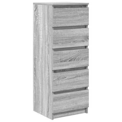 Credenza con Cassetti Grigio Sonoma 37,5x35x99 cm in Truciolato