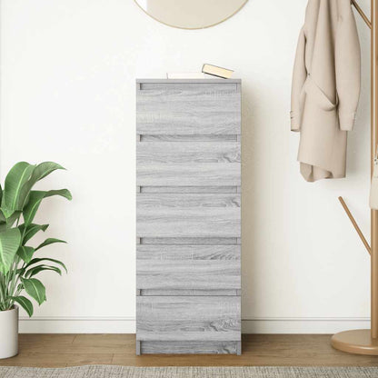 Credenza con Cassetti Grigio Sonoma 37,5x35x99 cm in Truciolato