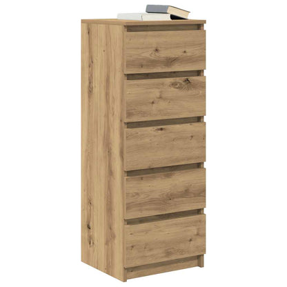 Credenza con Cassetti Rovere Artigianale 37,5x35x99 cm