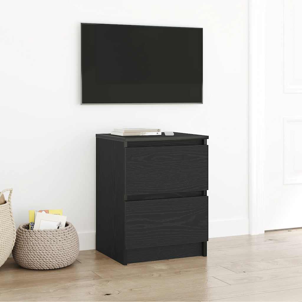 Mobile Porta TV Nero 40x35x54 cm in Legno Multistrato