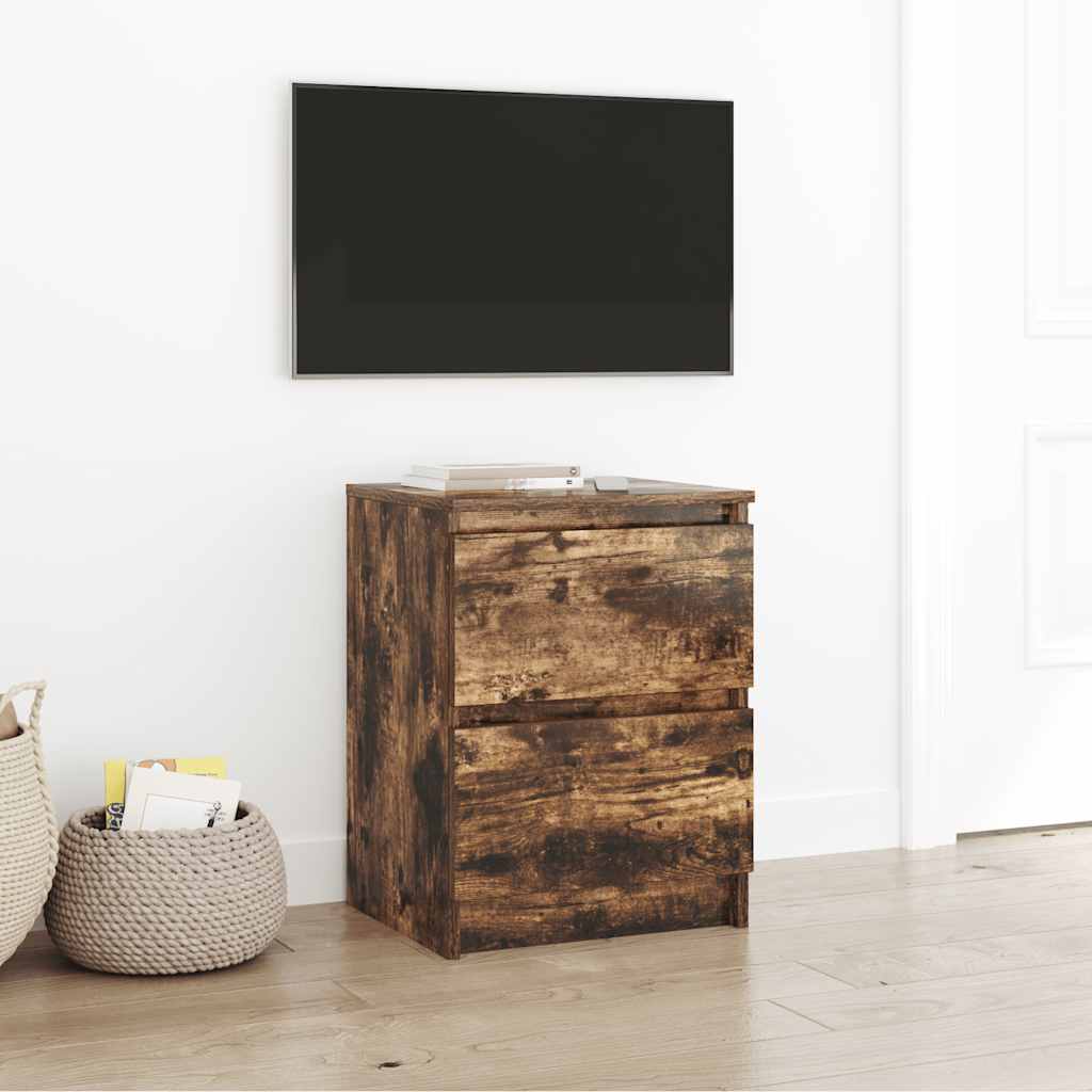 Mobile TV Rovere Fumo 40x35x54 cm in Legno Multistrato