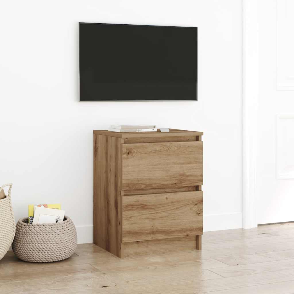 Mobile TV Rovere Artigianale 40x35x54 cm in Legno Multistrato