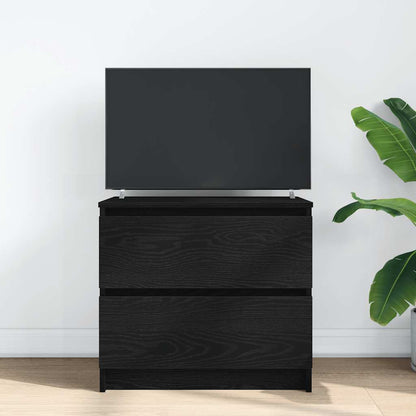 Mobile Porta TV Nero 60x35x54 cm in Legno Multistrato
