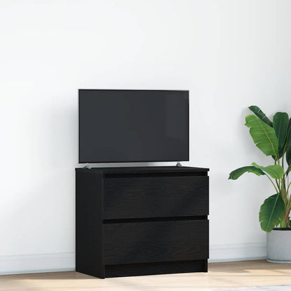 Mobile Porta TV Nero 60x35x54 cm in Legno Multistrato