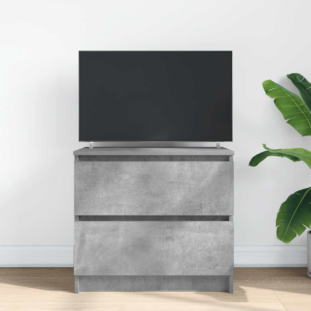 Mobile Porta TV Grigio Cemento 60x35x54 cm in Legno Multistrato