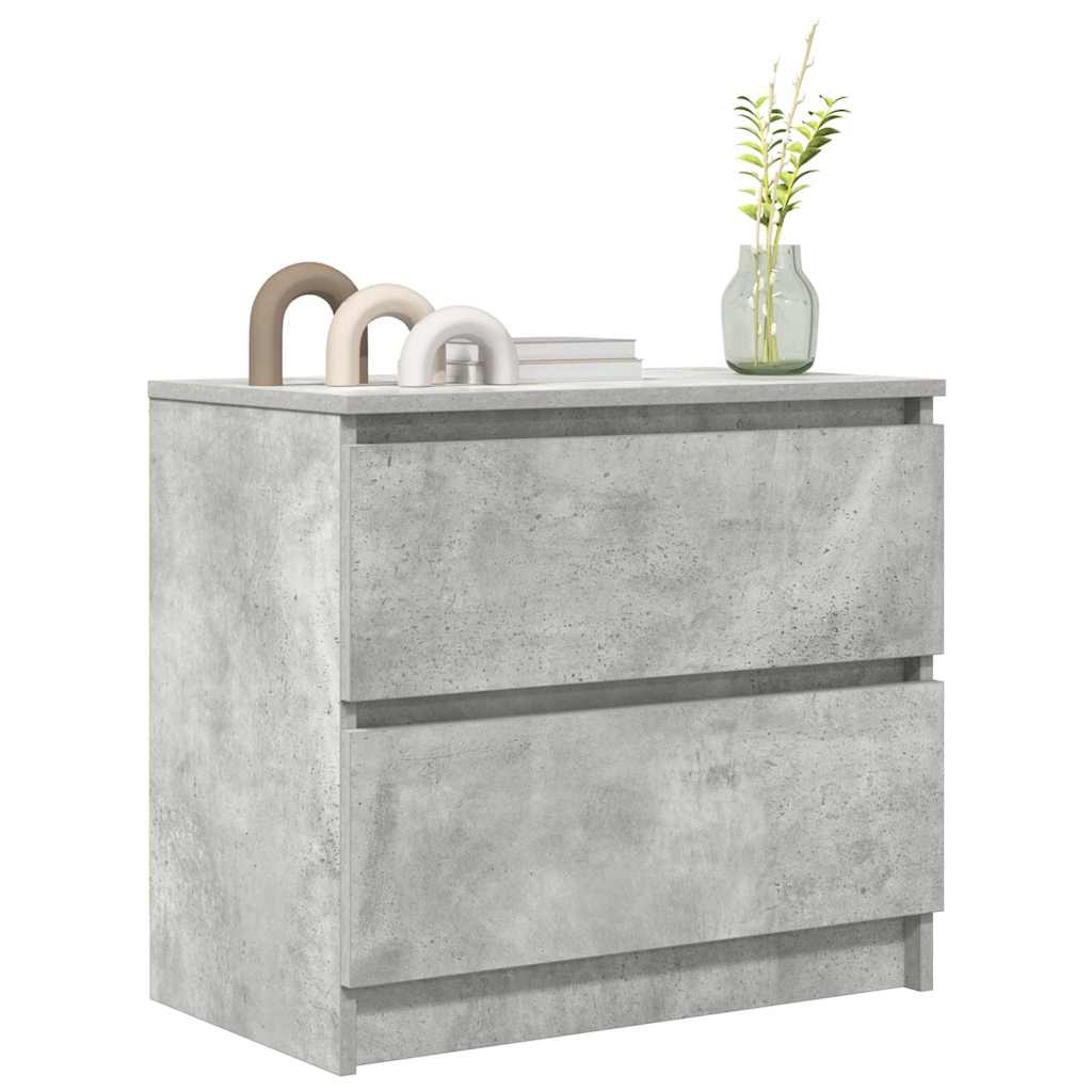 Mobile Porta TV Grigio Cemento 60x35x54 cm in Legno Multistrato