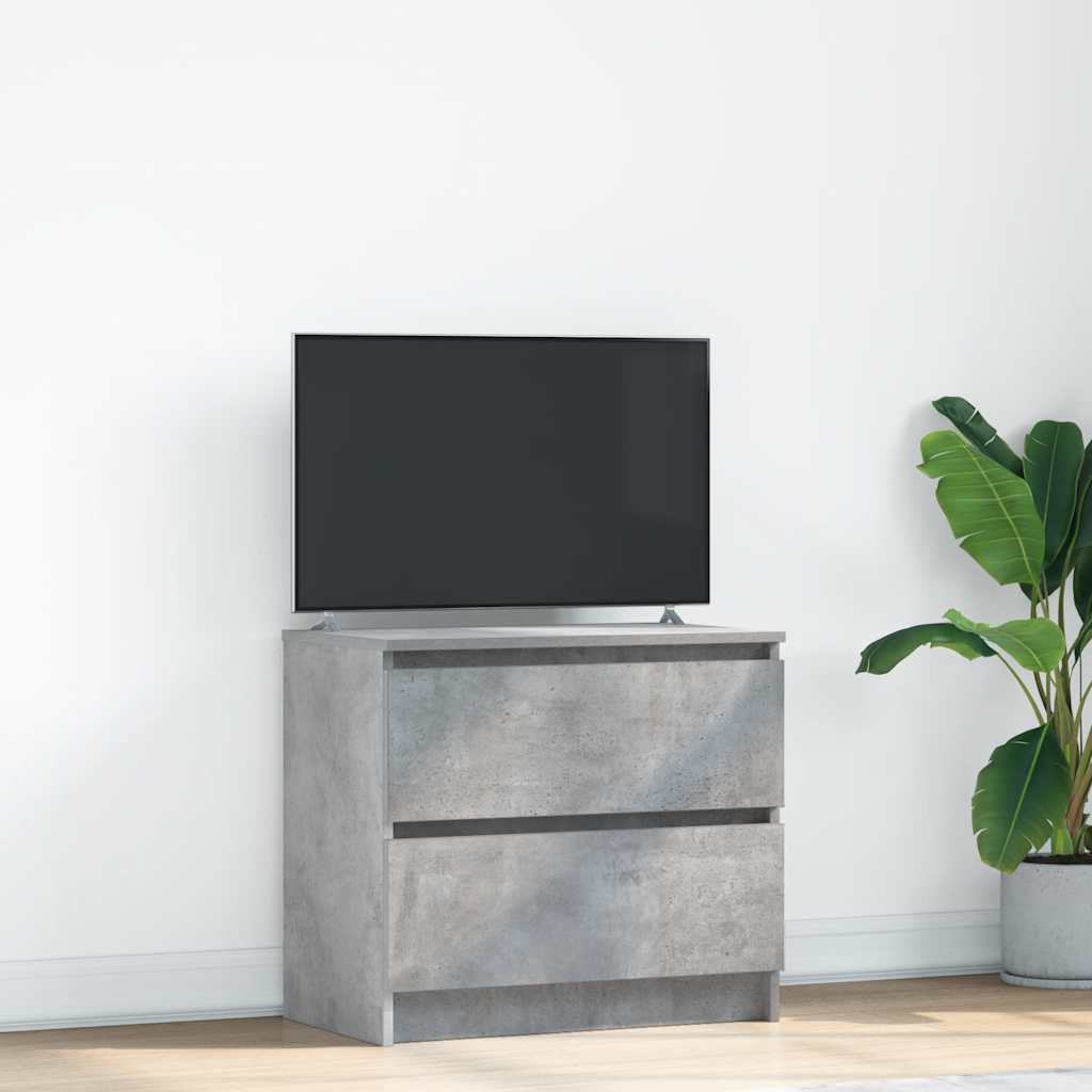 Mobile Porta TV Grigio Cemento 60x35x54 cm in Legno Multistrato