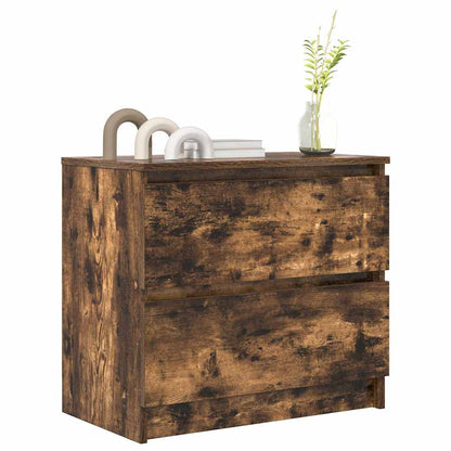 Mobile TV Rovere Fumo 60x35x54 cm in Legno Multistrato