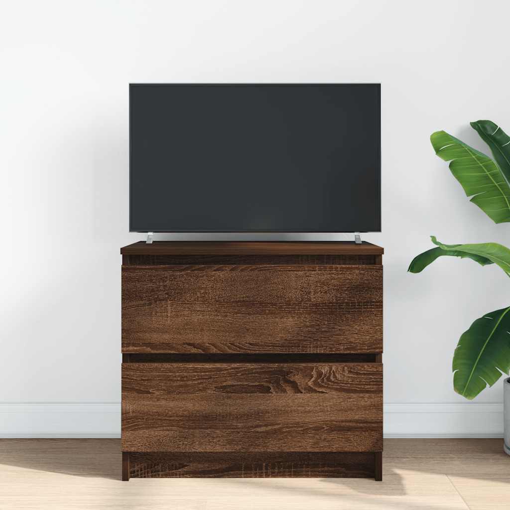 Mobile TV Rovere Marrone 60x35x54 cm in Legno Multistrato