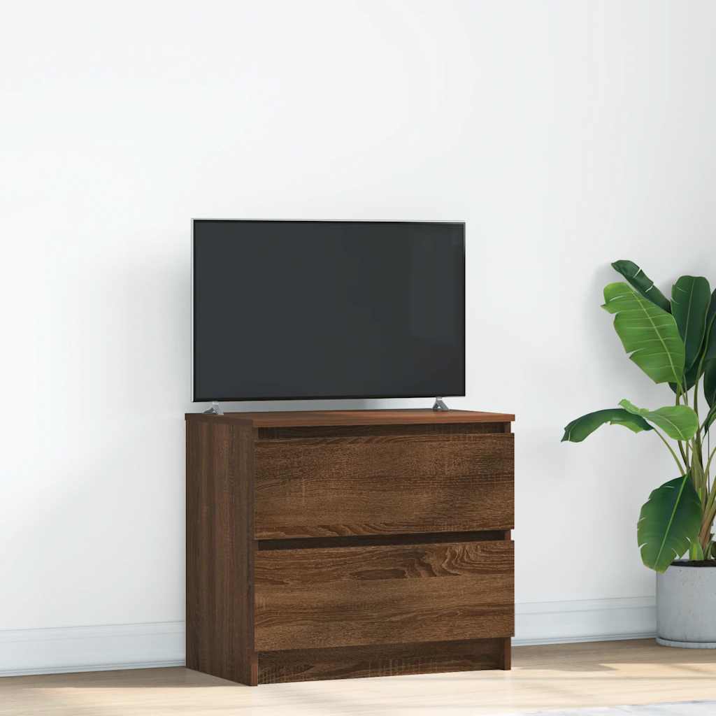 Mobile TV Rovere Marrone 60x35x54 cm in Legno Multistrato
