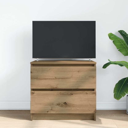 Mobile TV Rovere Artigianale 60x35x54 cm in Legno Multistrato
