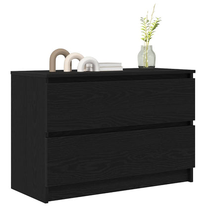 Mobile Porta TV Nero 80x35x54 cm in Legno Multistrato