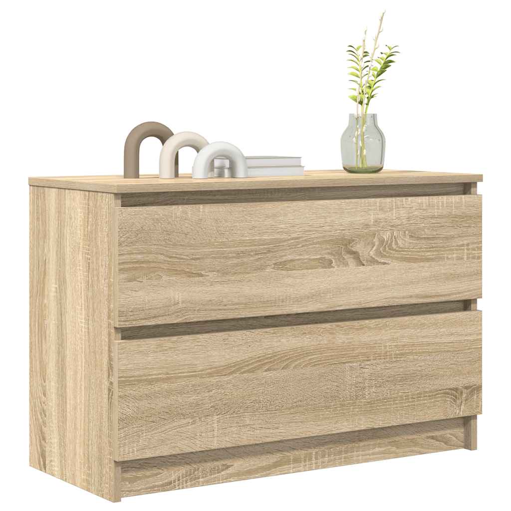 Mobile Porta TV Rovere Sonoma 80x35x54 cm in Legno Multistrato