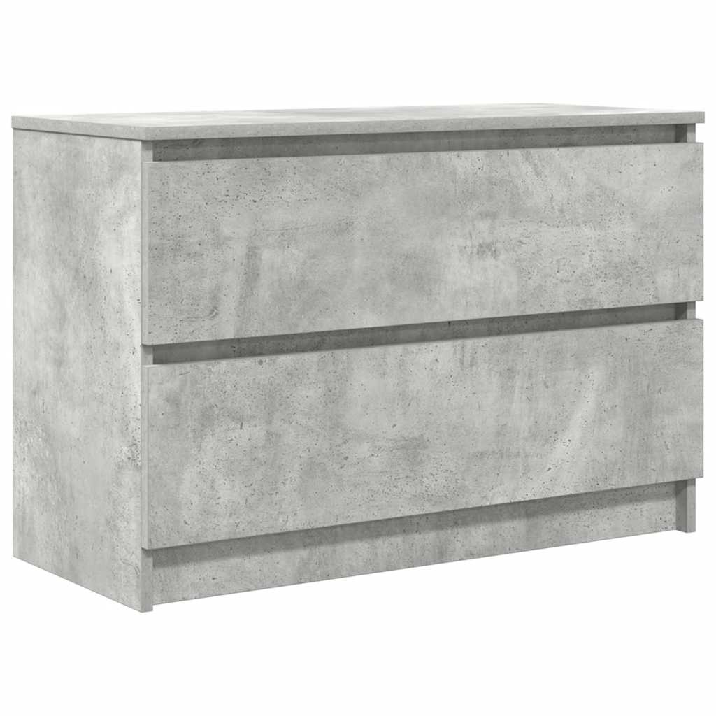 Mobile Porta TV Grigio Cemento 80x35x54 cm in Legno Multistrato