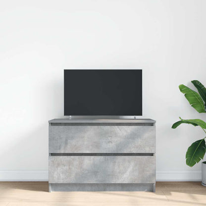 Mobile Porta TV Grigio Cemento 80x35x54 cm in Legno Multistrato