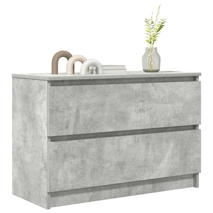 Mobile Porta TV Grigio Cemento 80x35x54 cm in Legno Multistrato
