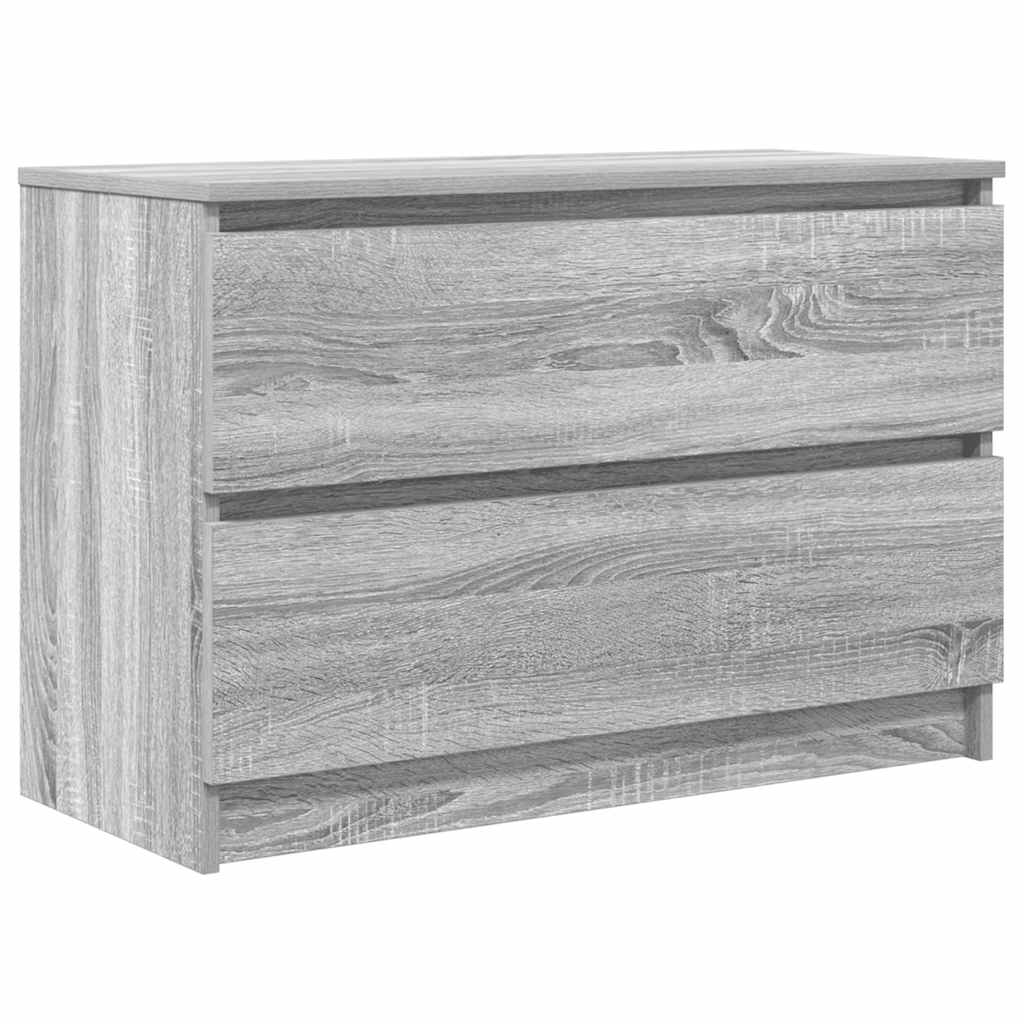 Mobile Porta TV Grigio Sonoma 80x35x54 cm in Legno Multistrato