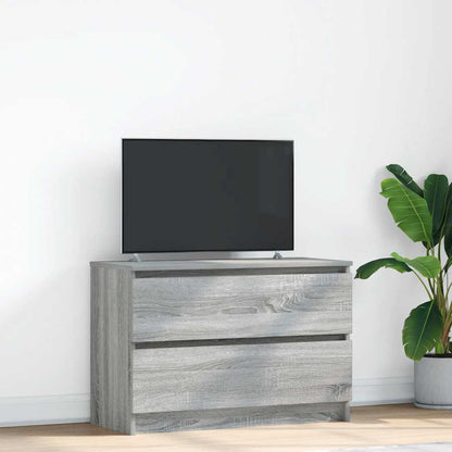 Mobile Porta TV Grigio Sonoma 80x35x54 cm in Legno Multistrato