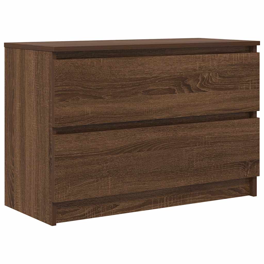 Mobile TV Rovere Marrone 80x35x54 cm in Legno Multistrato