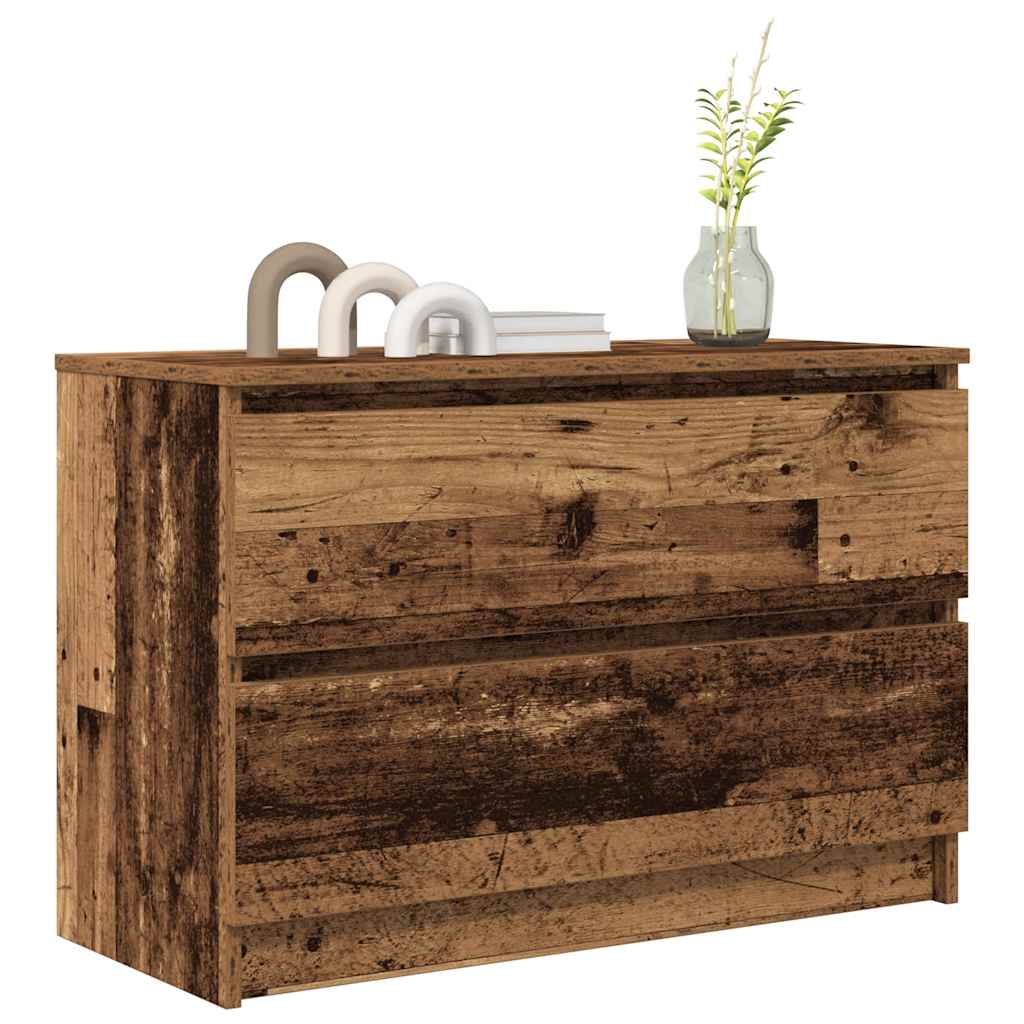 Mobile Porta TV Legno Antico 80x35x54 cm in Legno Multistrato