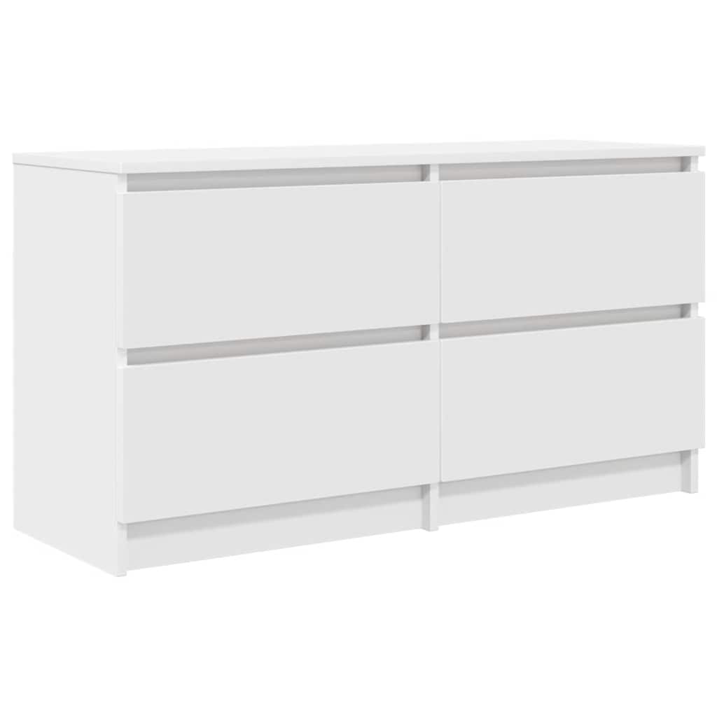 Mobile Porta TV Bianco 100x35x54 cm in Legno Multistrato