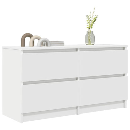 Mobile Porta TV Bianco 100x35x54 cm in Legno Multistrato