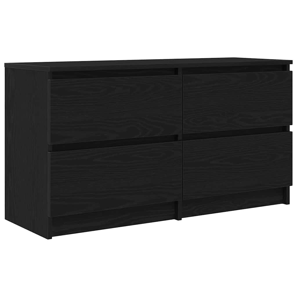 Mobile Porta TV Nero 100x35x54 cm in Legno Multistrato