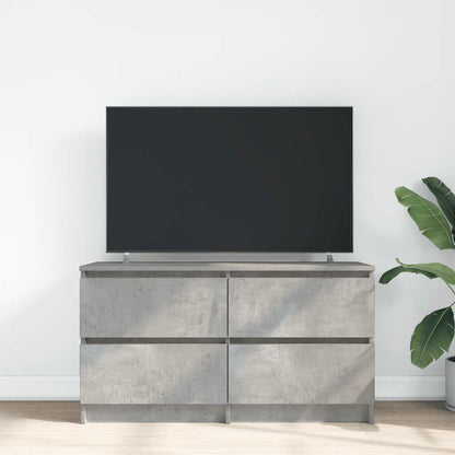 Mobile Porta TV Grigio Cemento 100x35x54 cm Legno Multistrato