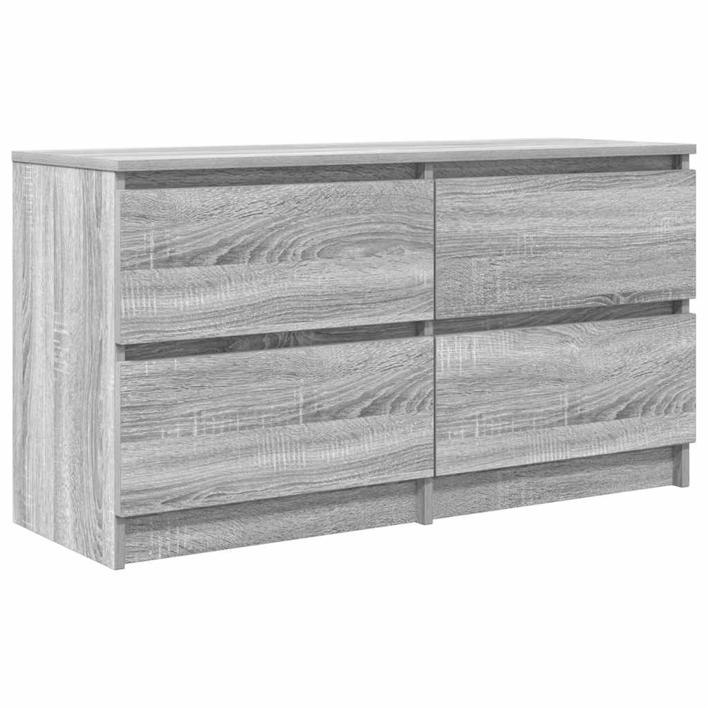 Mobile TV Grigio Sonoma 100x35x54 cm in Legno Multistrato